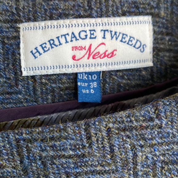 Tweed Wool Dress Made in Scotland - Picture 3 of 13